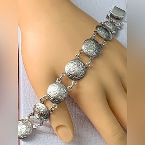 Antique / Vintage  Sterling Silver 925 Bracelet 7 Inches
